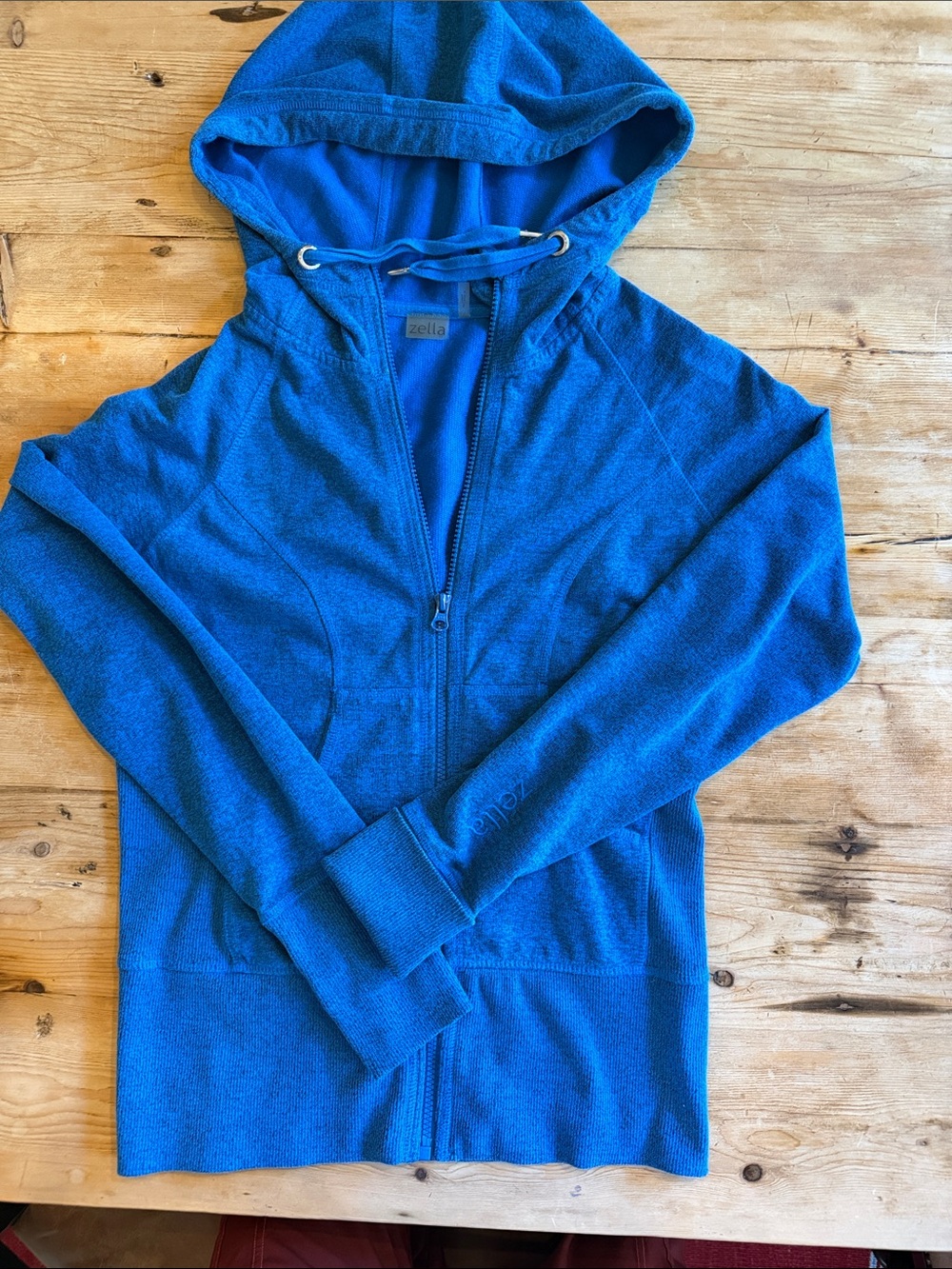 Zella Royal Blue Full-Zip Hooded Jacket